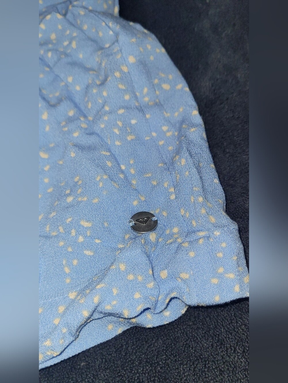 NWT ROXY SWEET LILY DRESS, Viscose, Size LARGE, NWT, LIGHT BLUE, Confetti - Picture 4 of 7